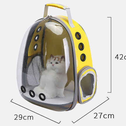 Portable Pet Puppy Backpack Carrier Bubble, New Space Capsule Design 360 Degree Sightseeing Rabbit Rucksack Handbag