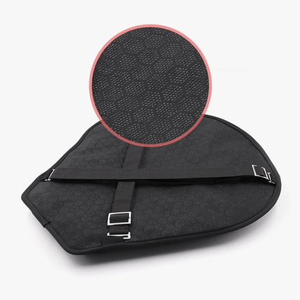 Three-dimensional airbag for motorcycle cushion