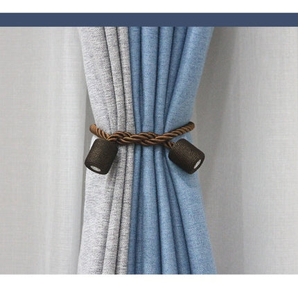 Cylindrical Curtain Bandage Magnetic Buckle Installation-free