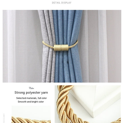 Cylindrical Curtain Bandage Magnetic Buckle Installation-free