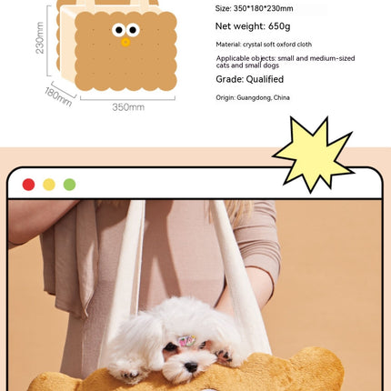Sandwich Biscuit Bag Cat Winter Portable Outing Dogs And Cats Large Capacity Good-looking Anti-stress