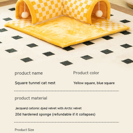 Duokete Cathouse Doghouse Autumn And Winter Warm Tunnel