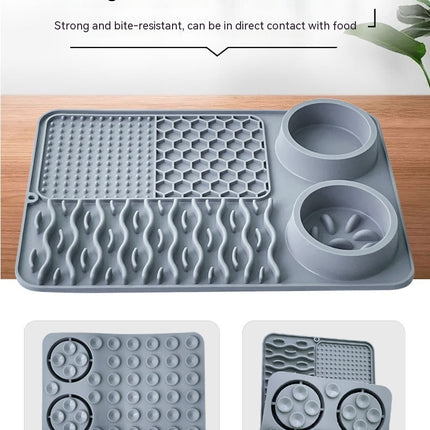 Pet Multi-functional Silicone Plate Non-slip Leak-proof