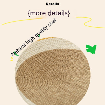 Cat Scratch Board Nest Sisal Wear-resistant Non-chip Round Grinding Claw Toy