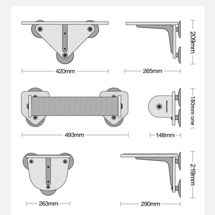 Cat Scratch Trees Non-covering Glass Wall Chamfer