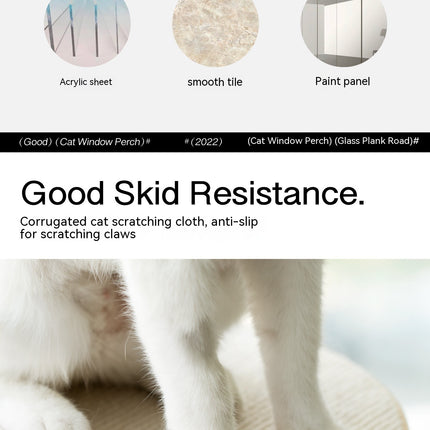 Cat Scratch Trees Non-covering Glass Wall Chamfer