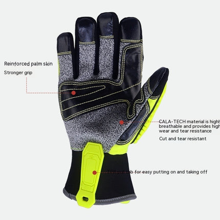 Anticollision Anti-cutting Wear-resistant Heavy-duty Multifunctional Mechanical Gloves