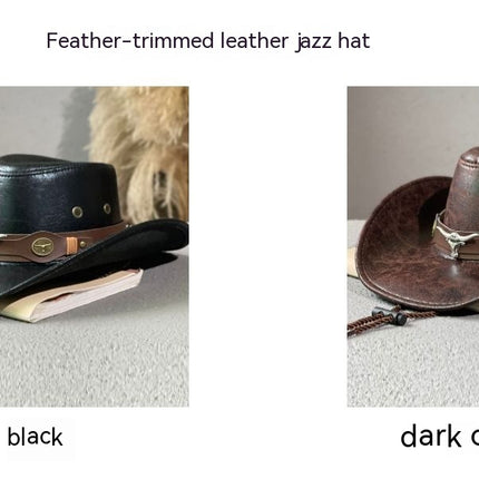 Bull Head Belt Rivet Jazz Sun Hat