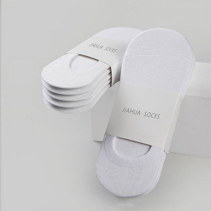 Women's Solid Color Silicone Low Top Invisible Socks