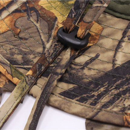 Leaf camouflage sunscreen cap