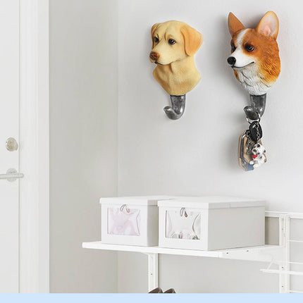 Household wall decoration hook creative wall hanging American coat hook hook hall entrance bathroom single coat hook free punching