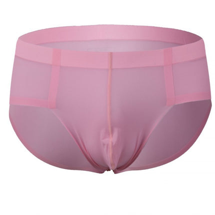Men's Low Waist Briefs Ice Silk Underwear