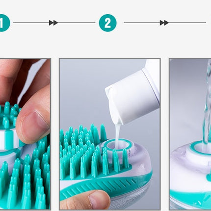 Pet Bath Massage Comb Automatic Liquid