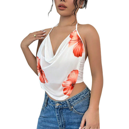 Top Vacation Style Hot Girl Camisole Halter