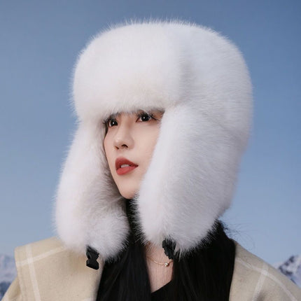 Full Fur Ushanka Thick Warm Wind-proof Cap