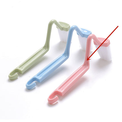 Toilet V-shaped Plastic Side Bending Brush
