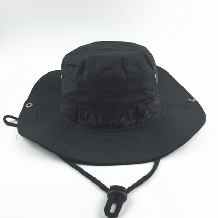 Boonie Hat Beige Broad-brimmed Hat Checked Cloth Men Women Mountaineering Outdoor Double-sided