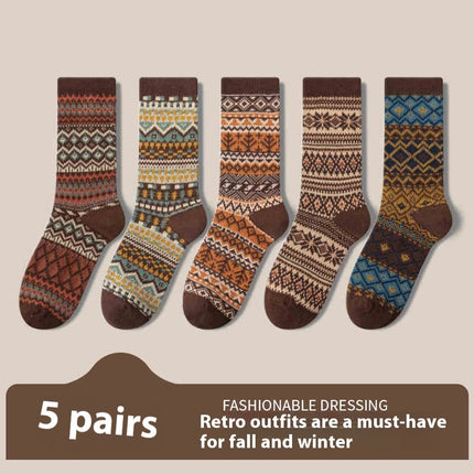 Retro Ethnic Style Socks For Women Deodorant