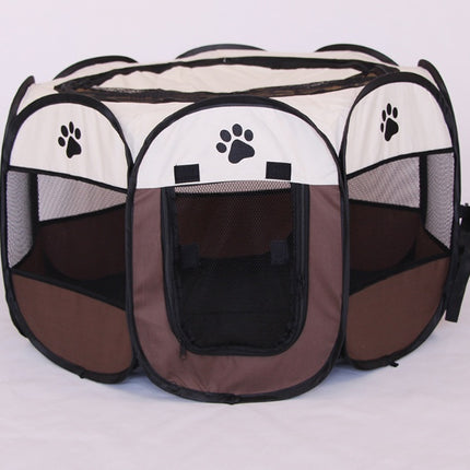 Fast folding octagonal pet fence, 600D Oxford cloth, waterproof and catching cat, dog cage, pet cage