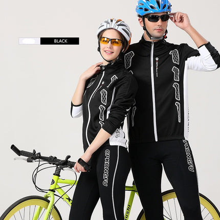Spring and autumn bicycle Jersey long-sleeved suit men and women models mountain bike team version of clothes autumn and winter coat