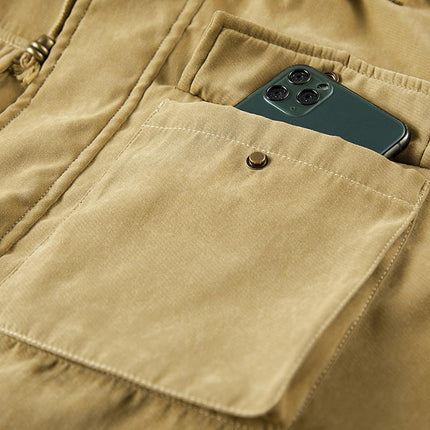 Thick Detachable Hat Lambswool Jacket