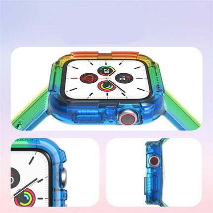 Watch Band Rainbow Limited Integrated TPU Transparent Strap