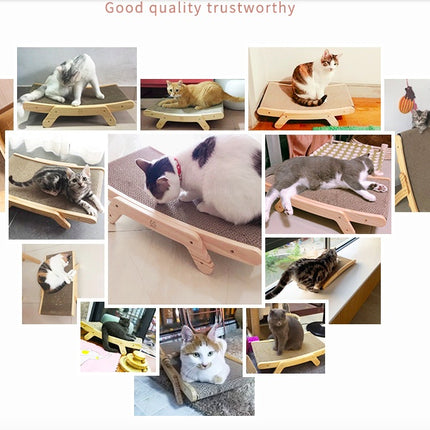 Corrugated cat scratch board