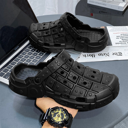 Hole Shoes Simple Non-slip Thick Bottom Wear-resistant