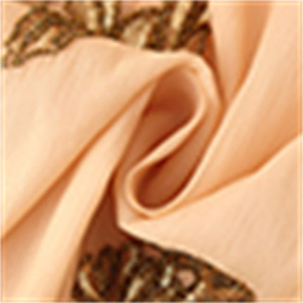 Beaded Silk Blended Short Kimono Coat