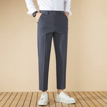 Business Gentleman Straight Casual Cropped Pants Fall