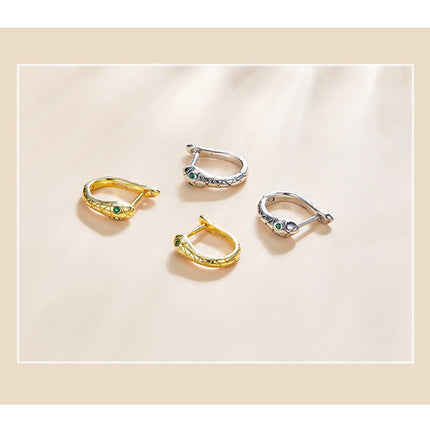 European Wind Animal Zodiac Earrings Silver