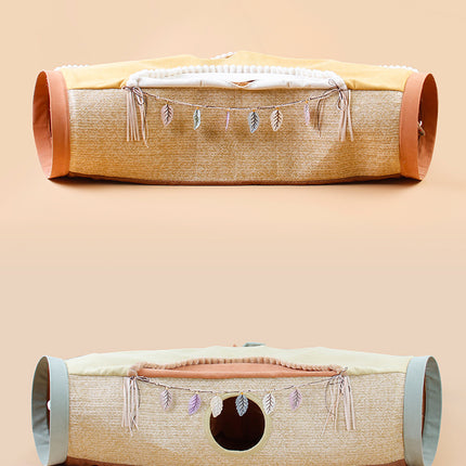 Cat Net Red Cat Litter Roll Totoro Toys Drilling Hole Cat Supplies