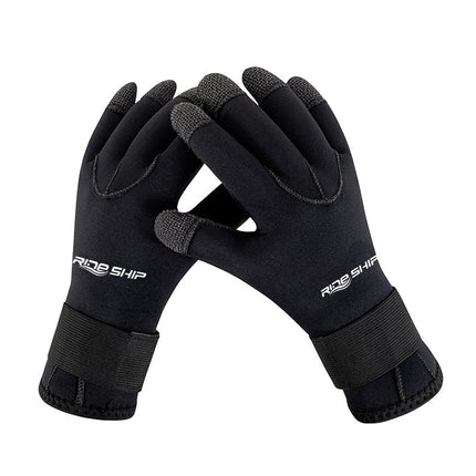 35MM Diving Mittens Wear-resistant Kevlar Titanium Coating Cold-proof Warm Non-slip Water Puncture-proof