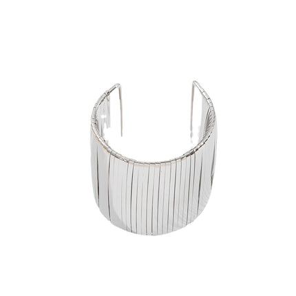 Fashion Wide Surface Alloy Bracelet Glossy