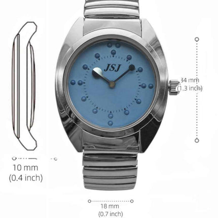 Blind Touch Flip Watch Round