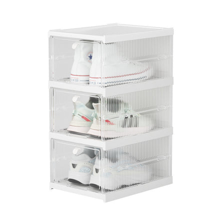 Installation-free Folding Shoes Plastic Dustproof And Transparent Storage Box