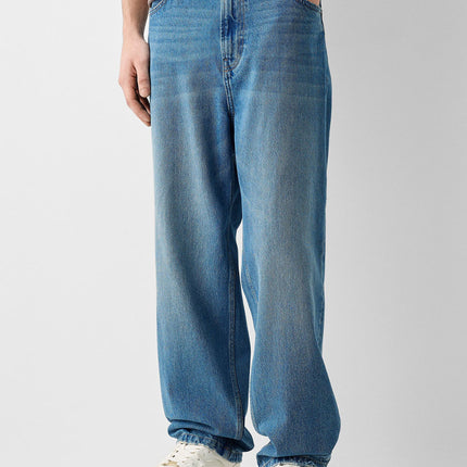 Creative Casual Versatile Men's Straight Jeans
