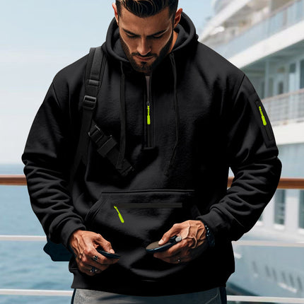 Casual Men's Sports Cargo Coat Regular Sleeve