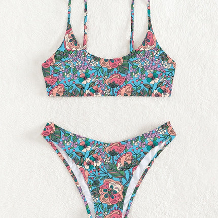 New Printed Bikini Swimsuit Sexy Sling