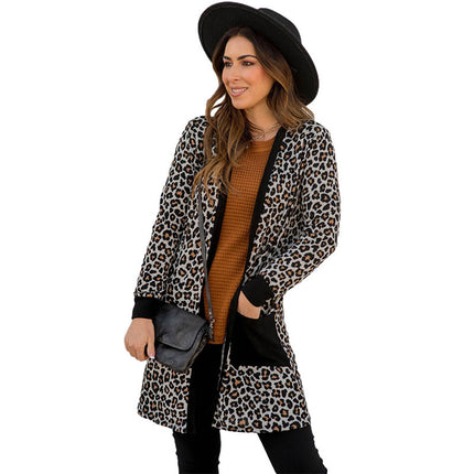 Fashionable All-match Leopard Print Sweater For Women