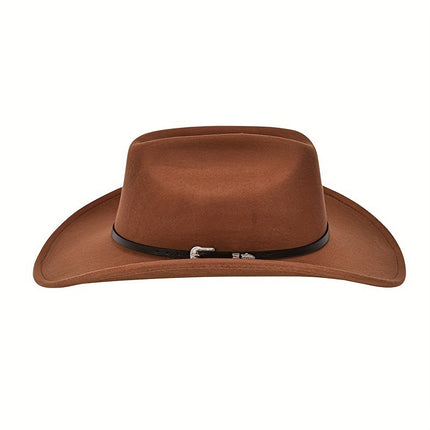 Western Cowboy Hat Woolen Hat Big Brim