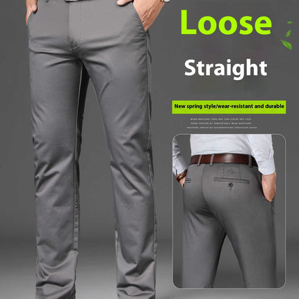 Business Non-ironing Stretch Men's Thin Straight Casual Pants