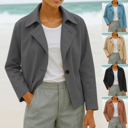 Jacket Coat Women's Solid Color Short Small Suit