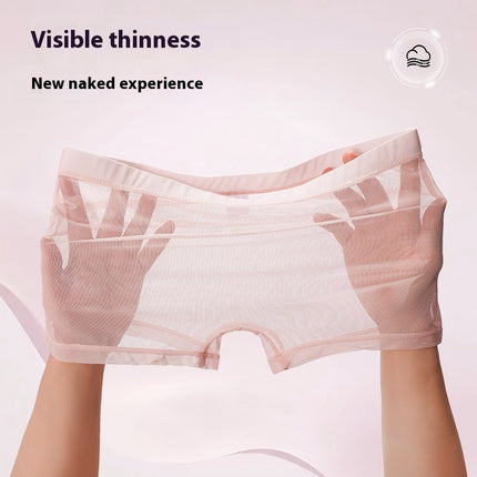 New Flat Foot Breathable Elastic Low Waist Boxer Briefs