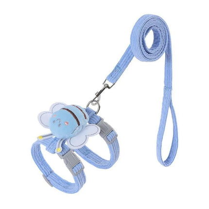 Cat Small Dog Wings Decoration Adjustable Chest Harness Leash Set Pet Supplies