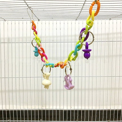 Parrot Acrylic Chain Suspension Bridge Swing Toy