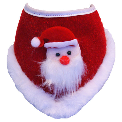 Christmas Bib Ornament Decoration Pet Saliva Towel Winter Warm Scarf
