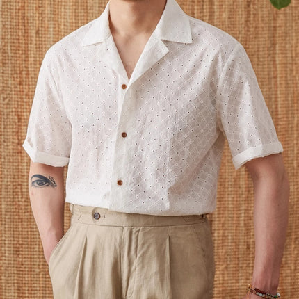 Pure Cotton Breathable Summer Refreshing Short Sleeve