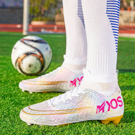 12 Men's Plus Size Soccer Shoes High Top AG Spikes