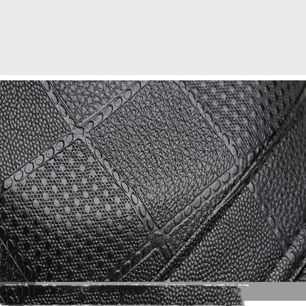 Autumn And Winter Fashion Plaid Pu Texture Top Hat